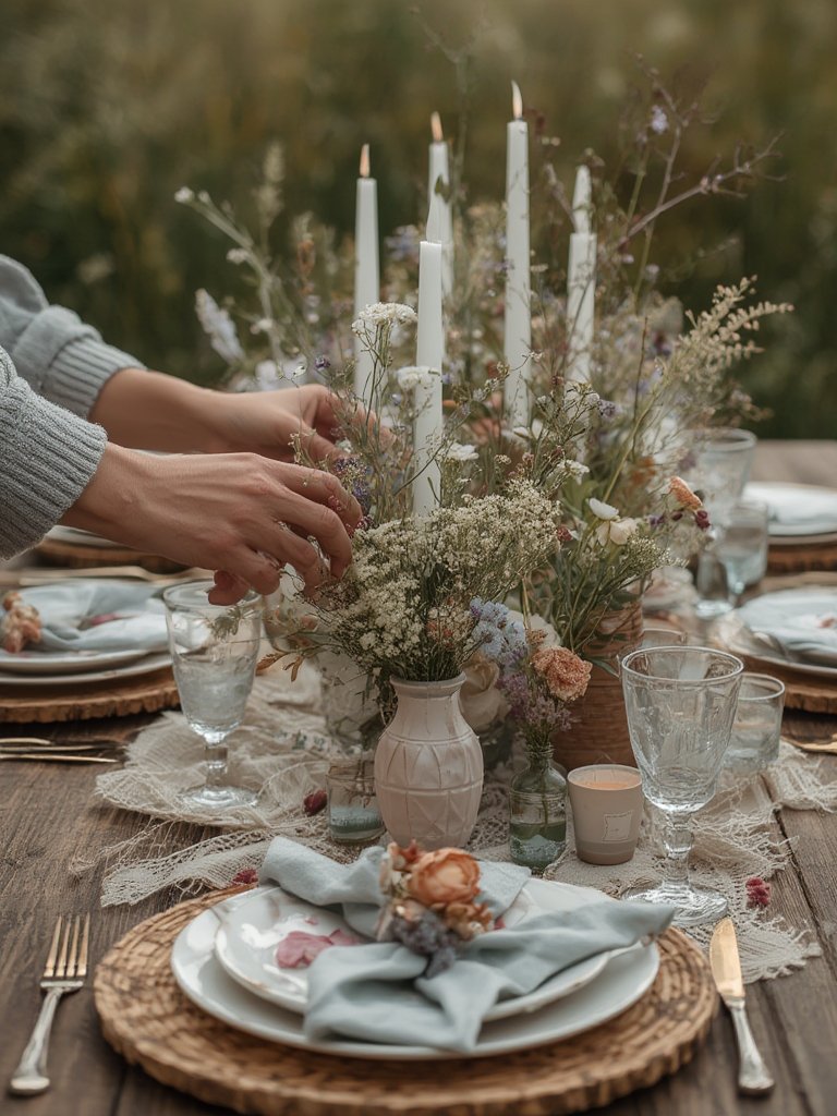 meadow style tablescape - Illustration 2