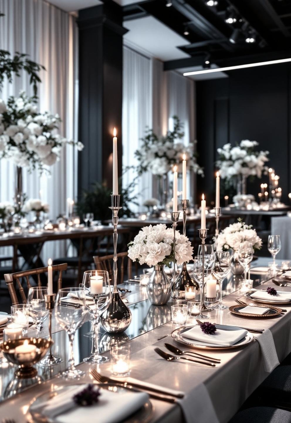 stainless steel wedding decor - Illustration 1