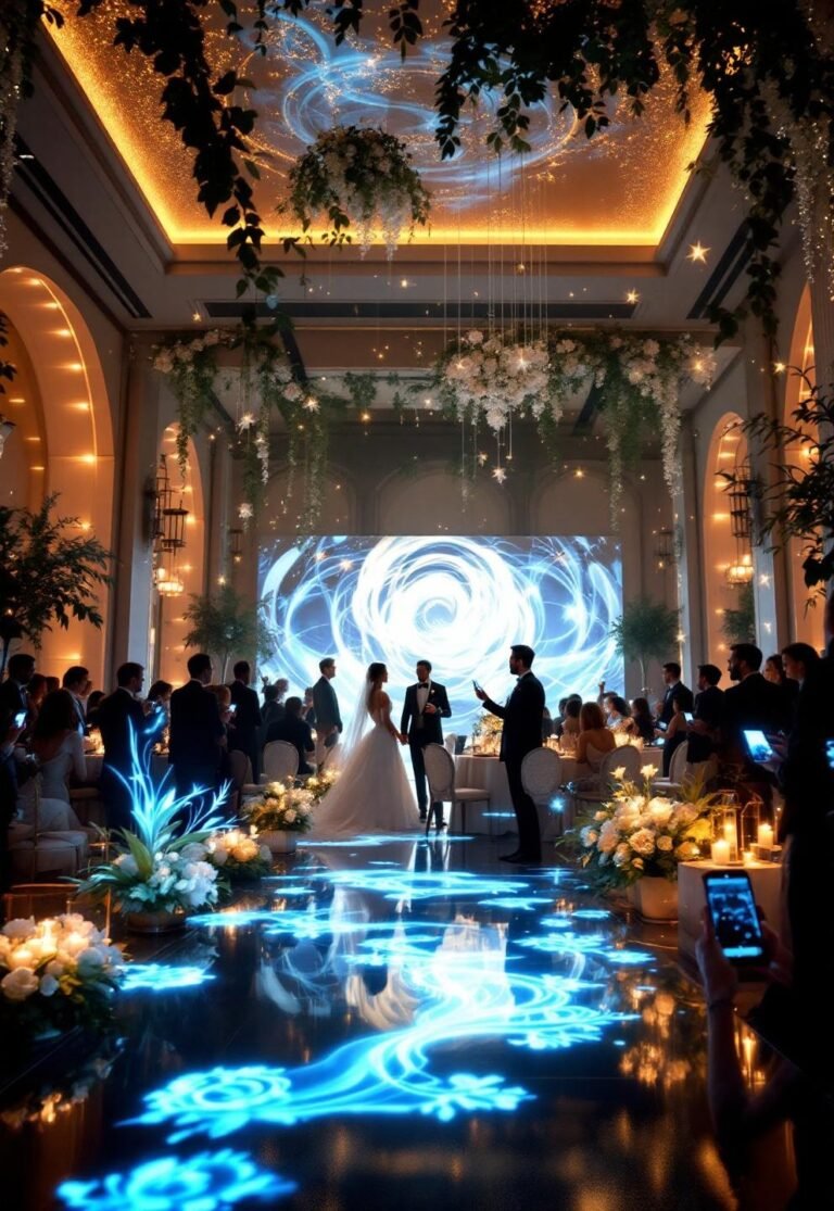 AR event decoration