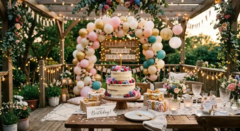 birthday party table