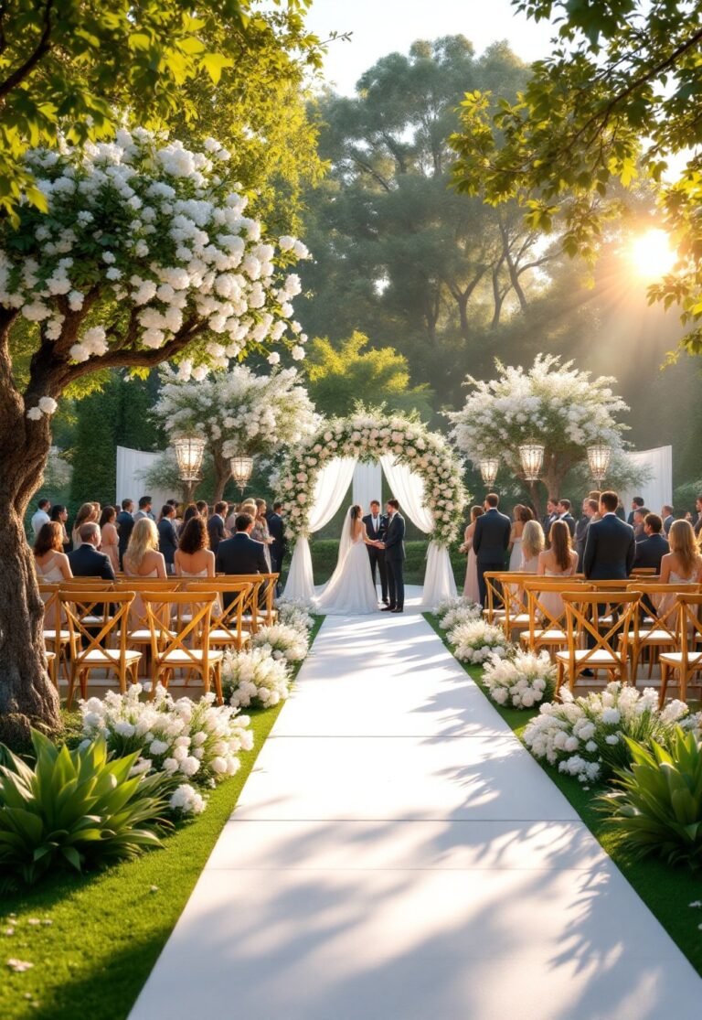 Outdoor wedding venue