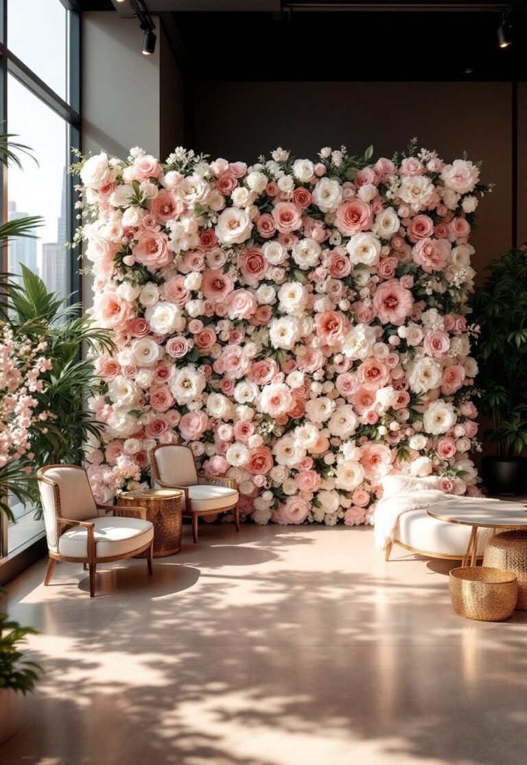 flower wall rental