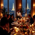 Fine dining catering table set for an event