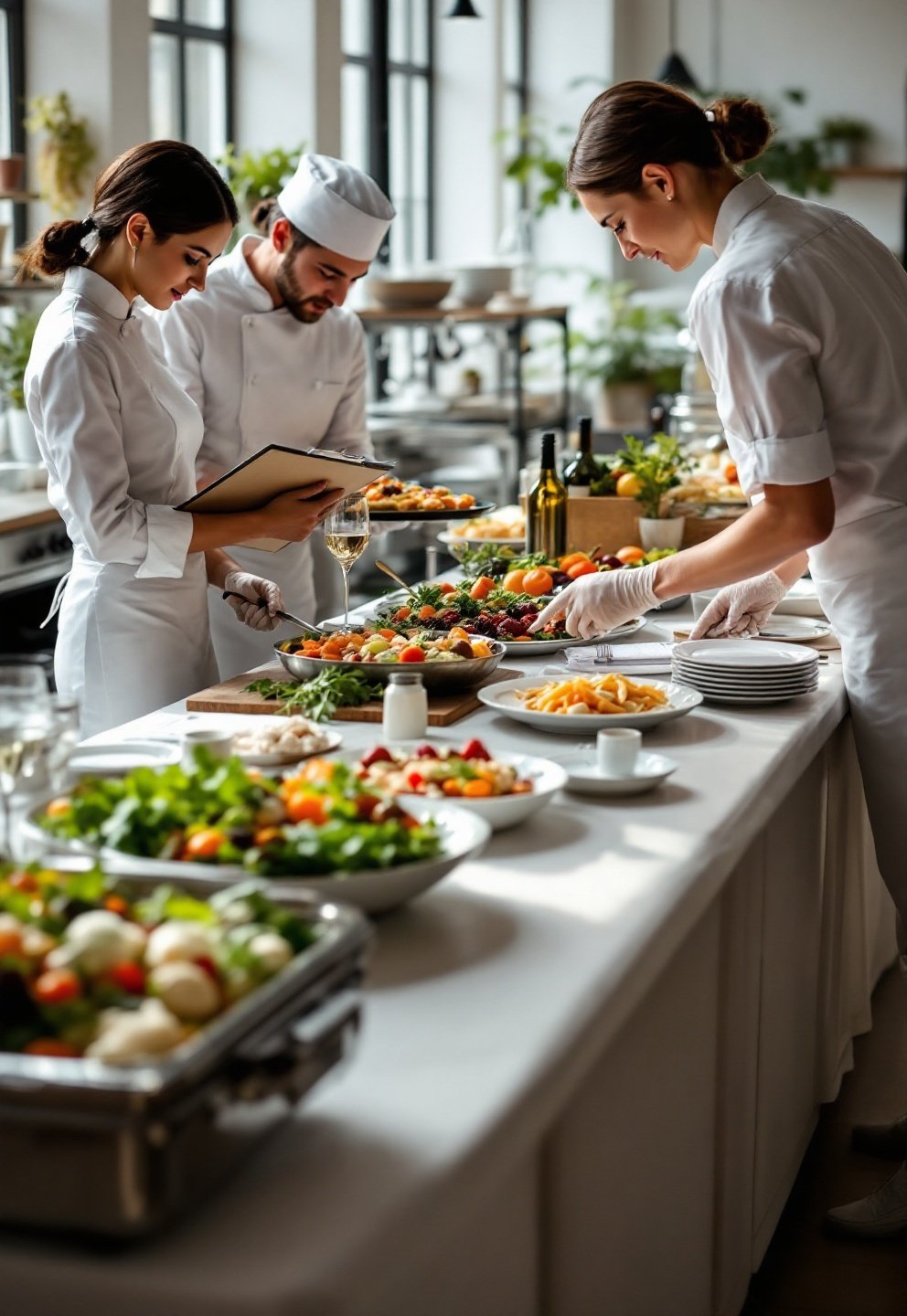 Chariot traiteur en livraison à Saint-Denis pour un mariage buffet